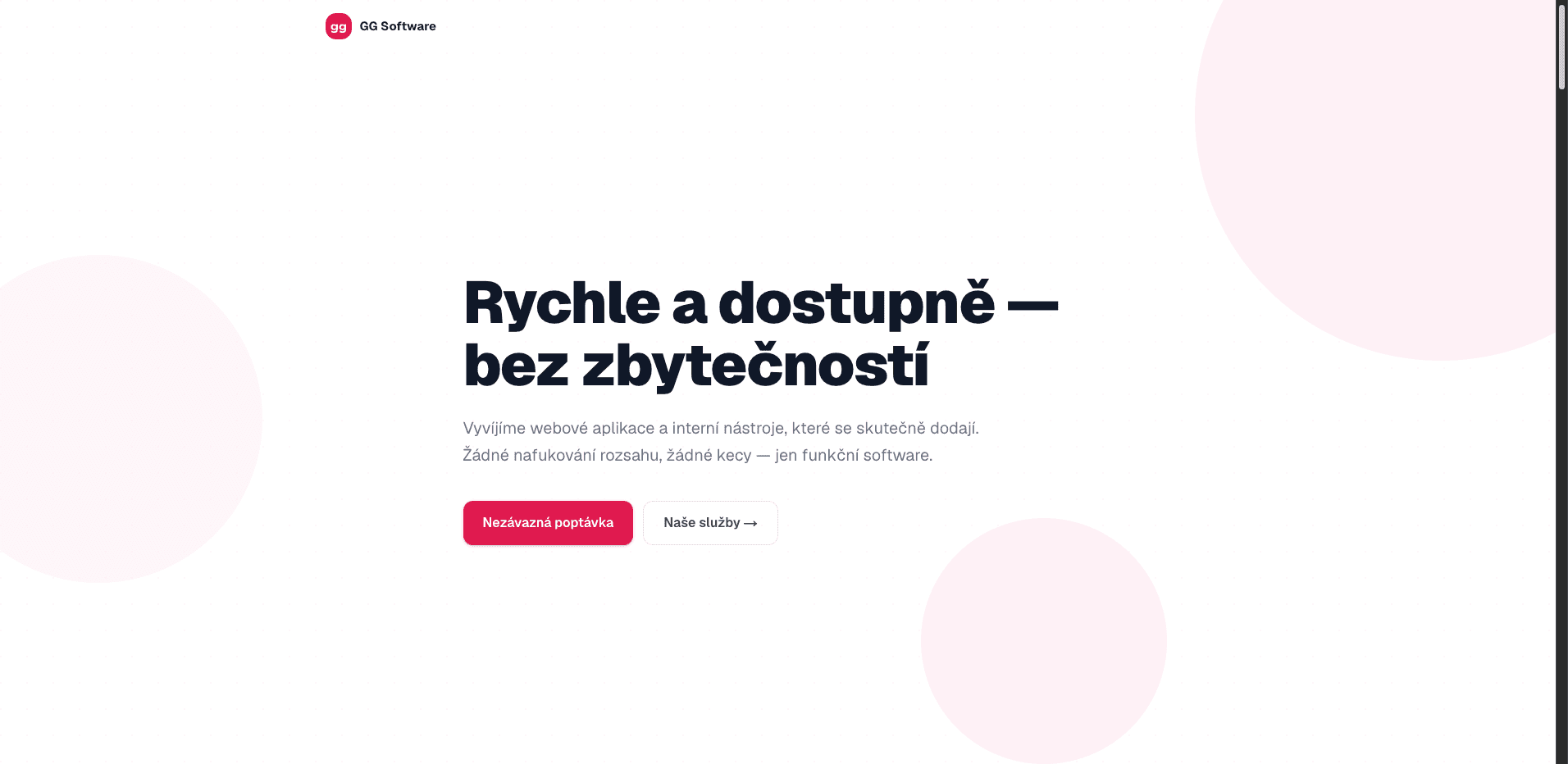 GG Software — náhled
