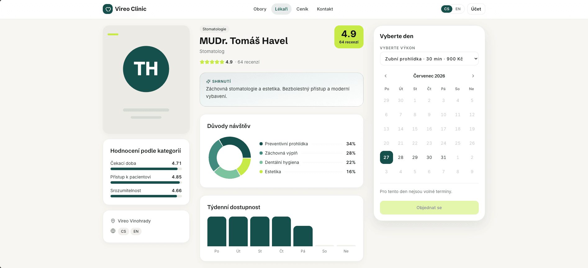 Vireo Clinic — hlavní obrázek